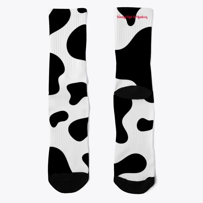 Cow Print Socks